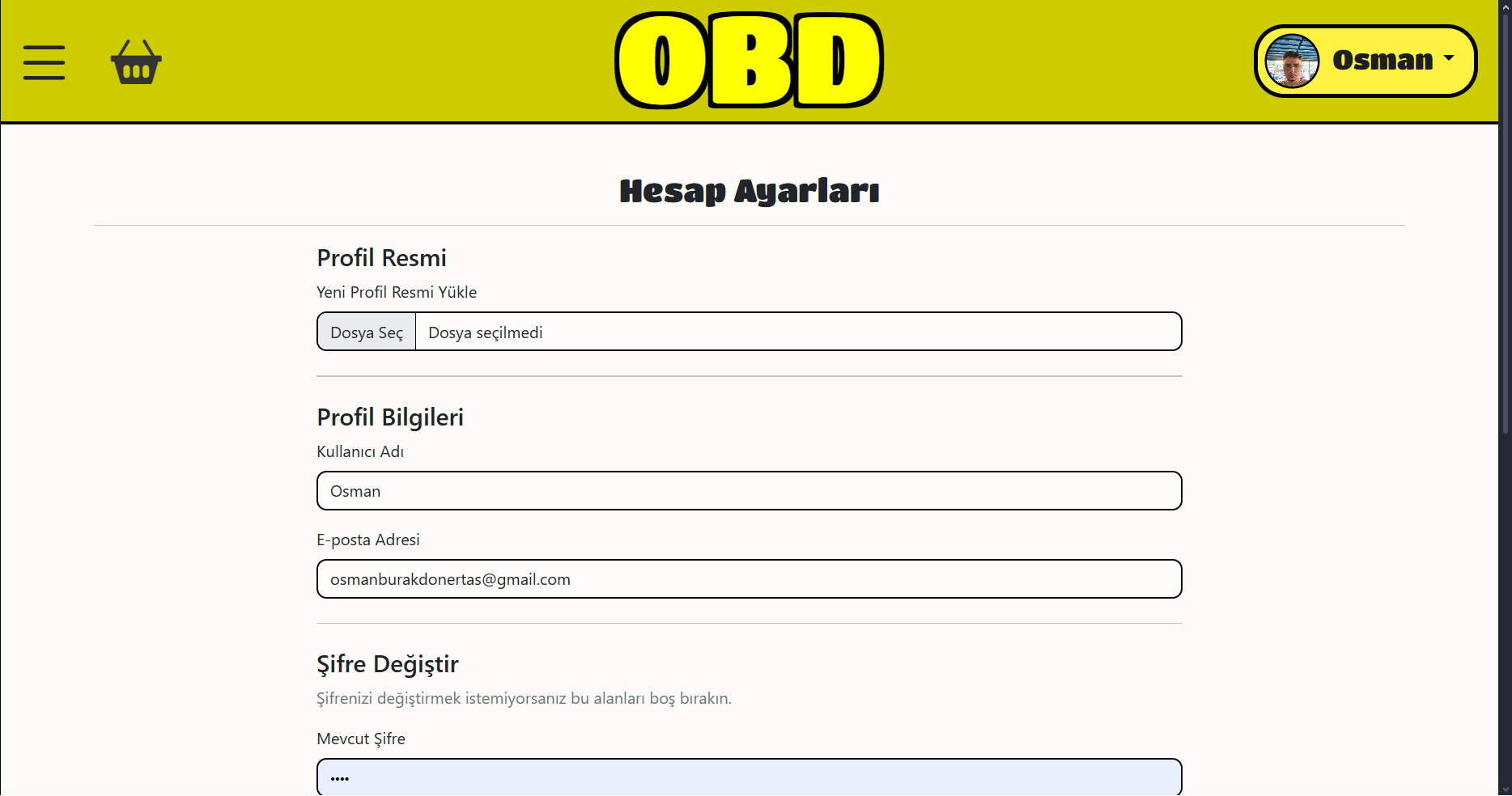 Admin Paneli