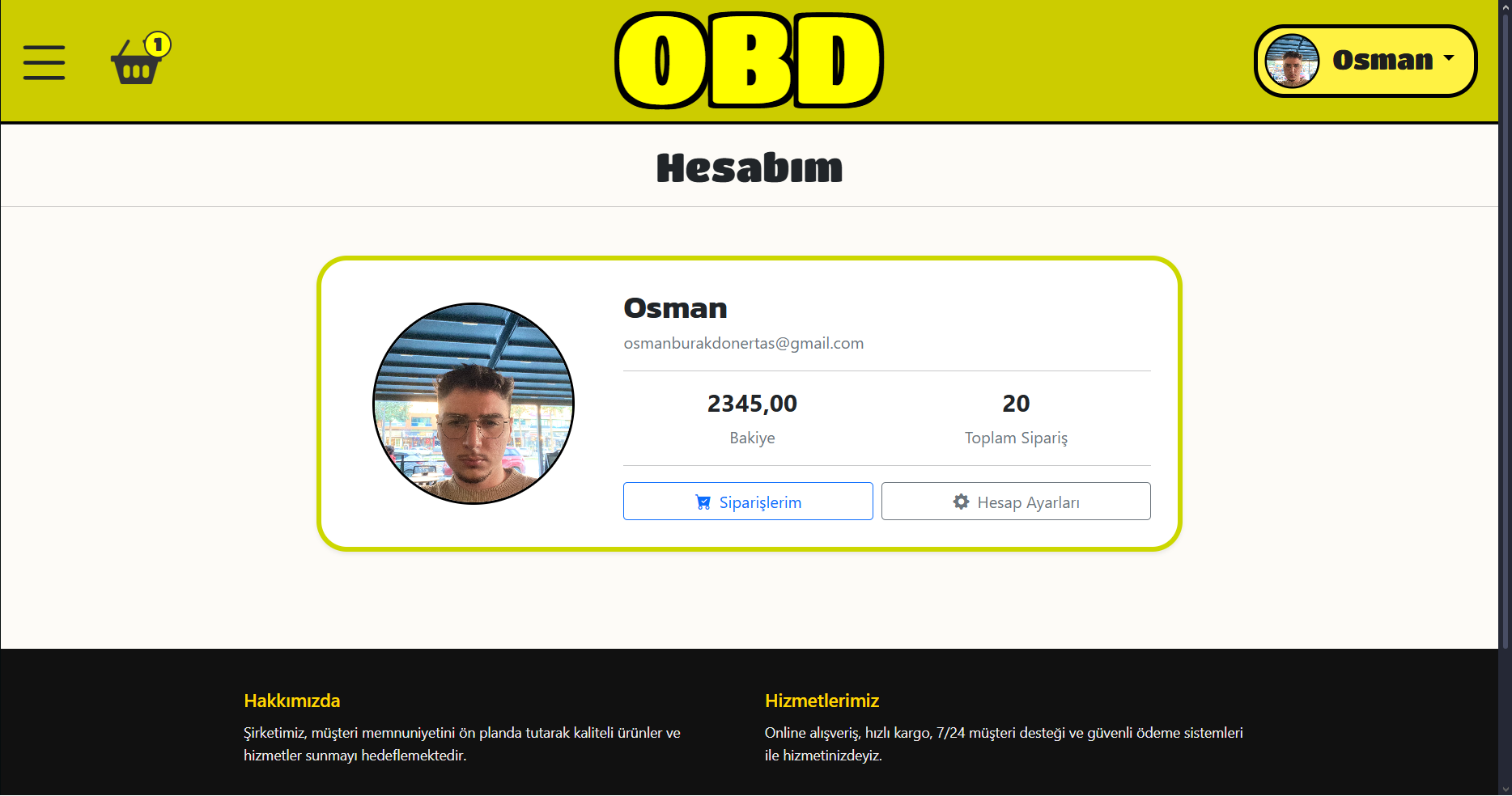 Hesabım